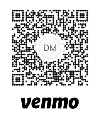 Venmo QR code to contribute toward hosting costs